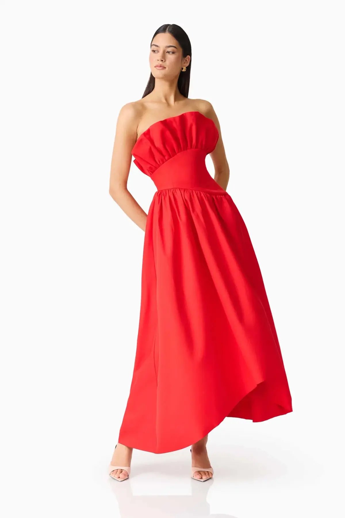 Elliatt Laurel Sleeveless Maxi Dress Red Size 8 photo 4