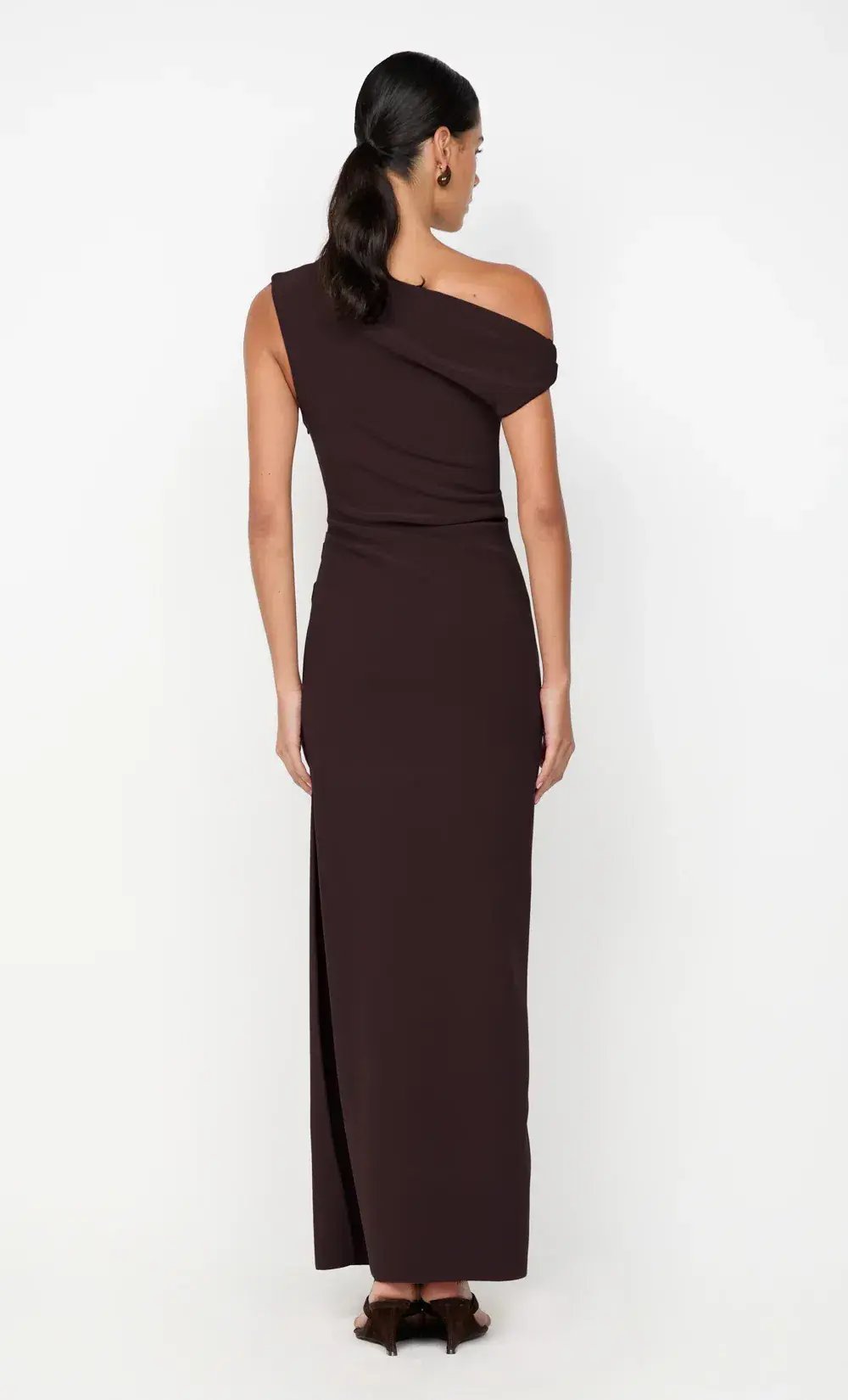 Bec + Bridge Leora Asym Maxi Dress Dark Chocolate Size AU 12 photo 5