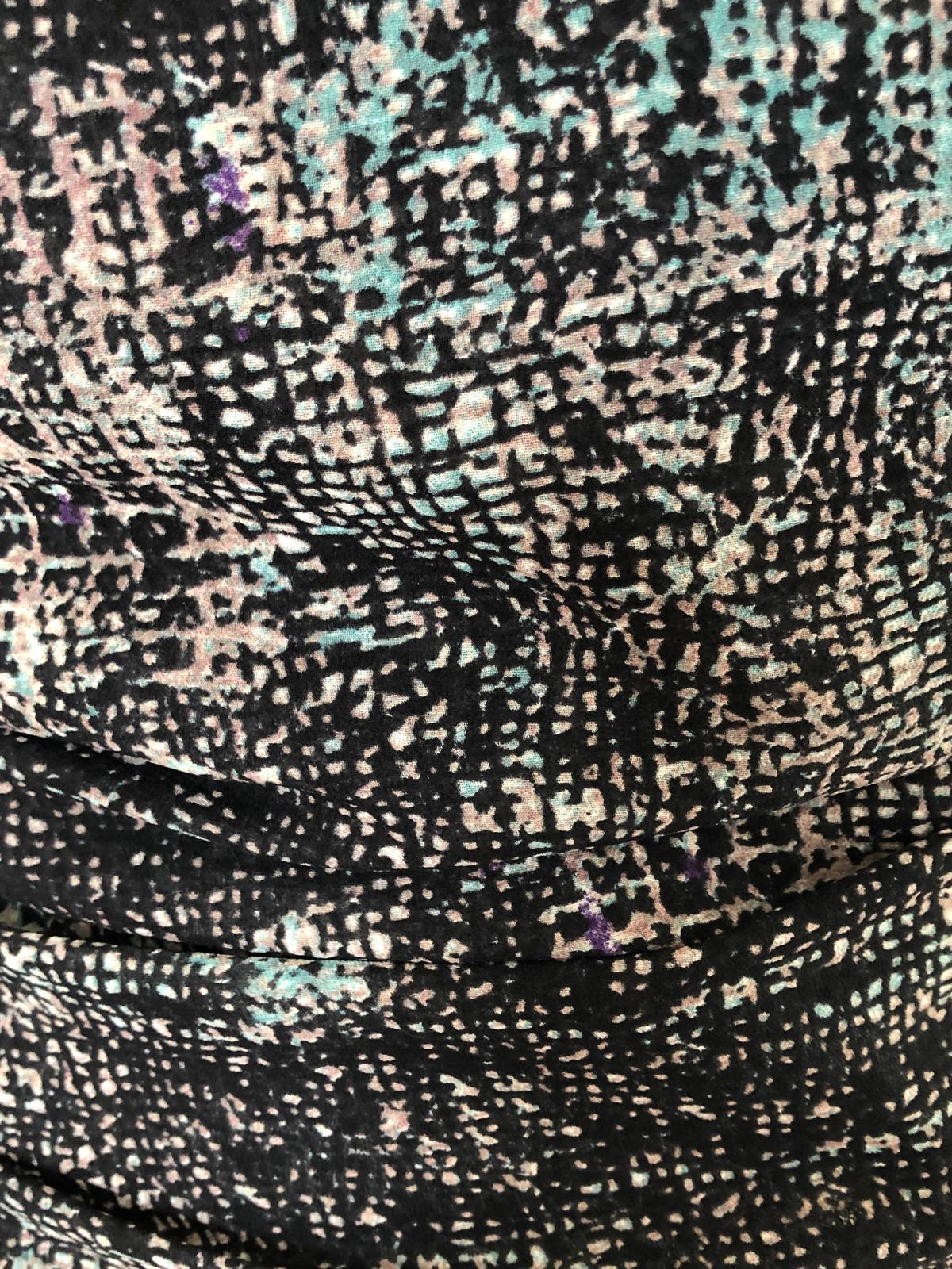 Iro Print Dress Heidi Black Grey Size 10 photo 4