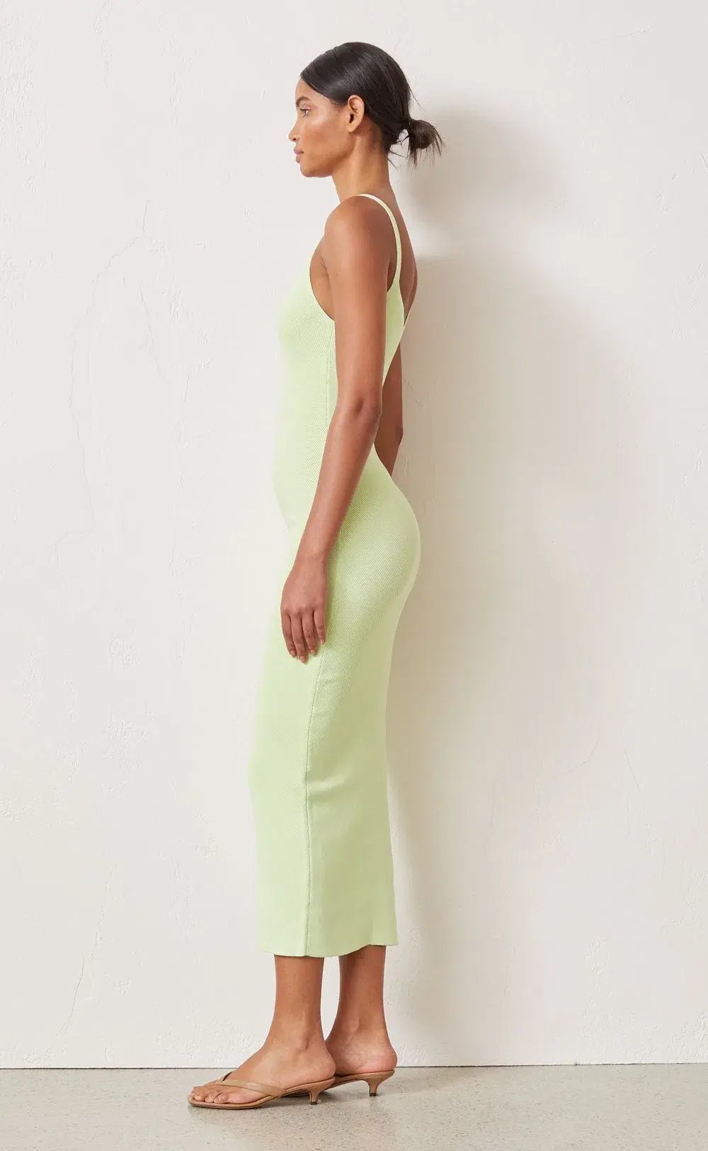 Bec & Bridge Citrus Club Knit Midi Dress Green Size 6 photo 3