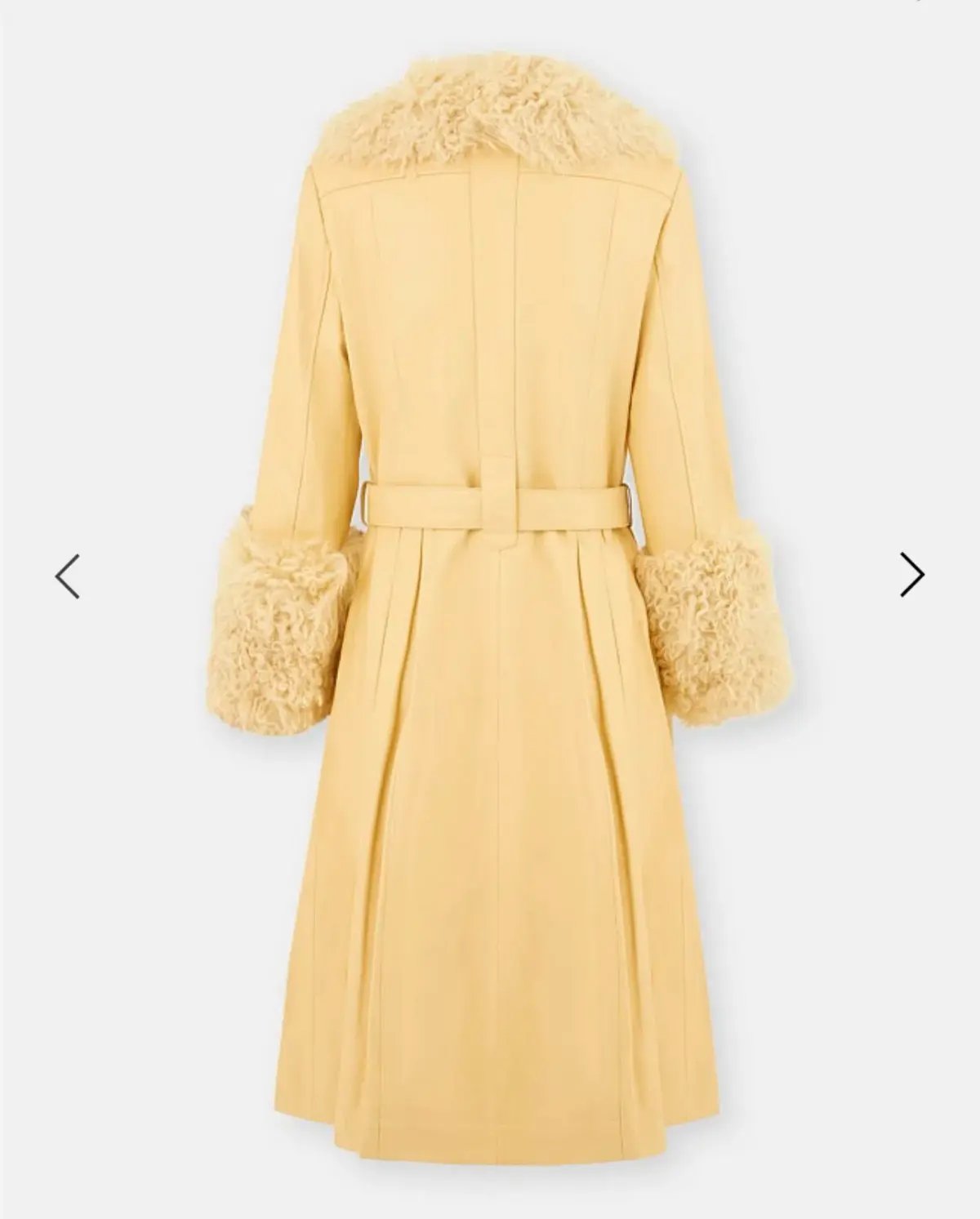 Saks Potts Foxy Shearling Coat Yellow Size 3 / Au 10 photo 3