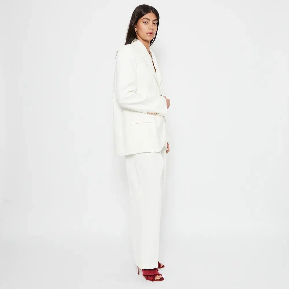 Camilla & Marc Raleigh Two-Piece Suit Cream Size 10 photo 4