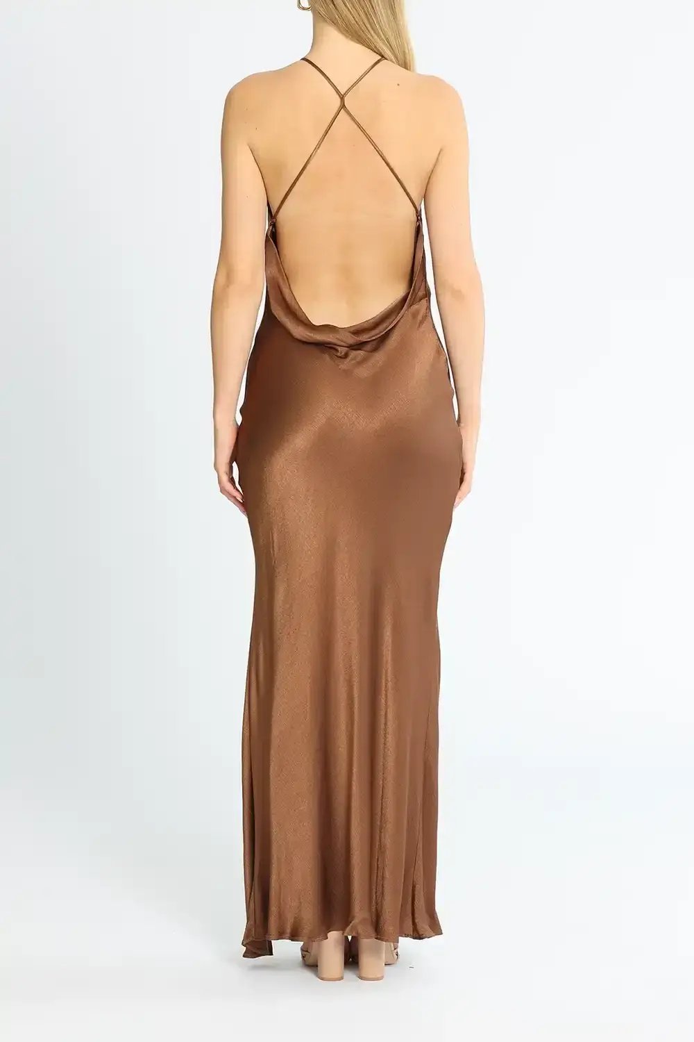 Bec & Bridge Annika Maxi Dress Brown Size 8 photo 3