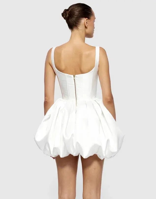 Effie Kats Muse Mini Dress / White / Size 8 photo 3