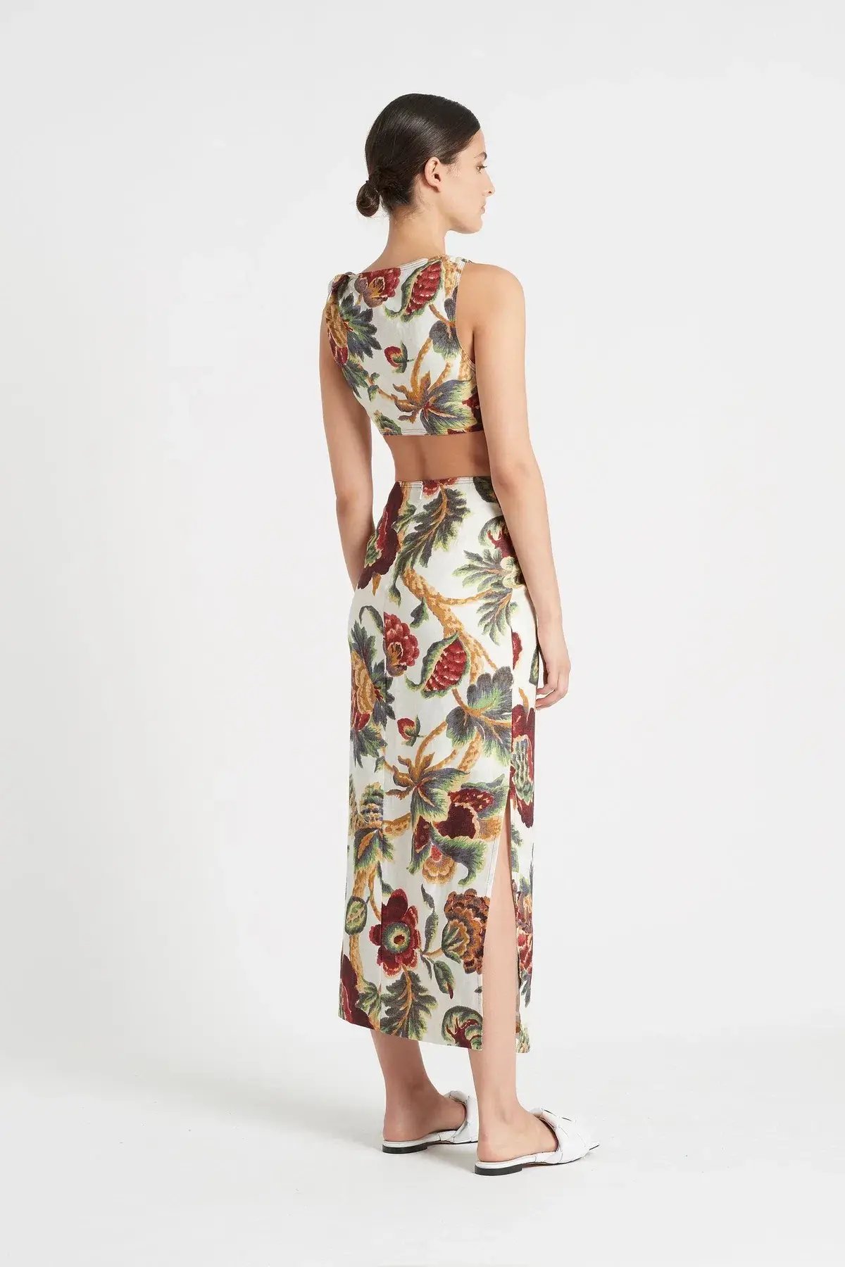 Sir the Label Ambroise Knot Dress Print Size 8 photo 2