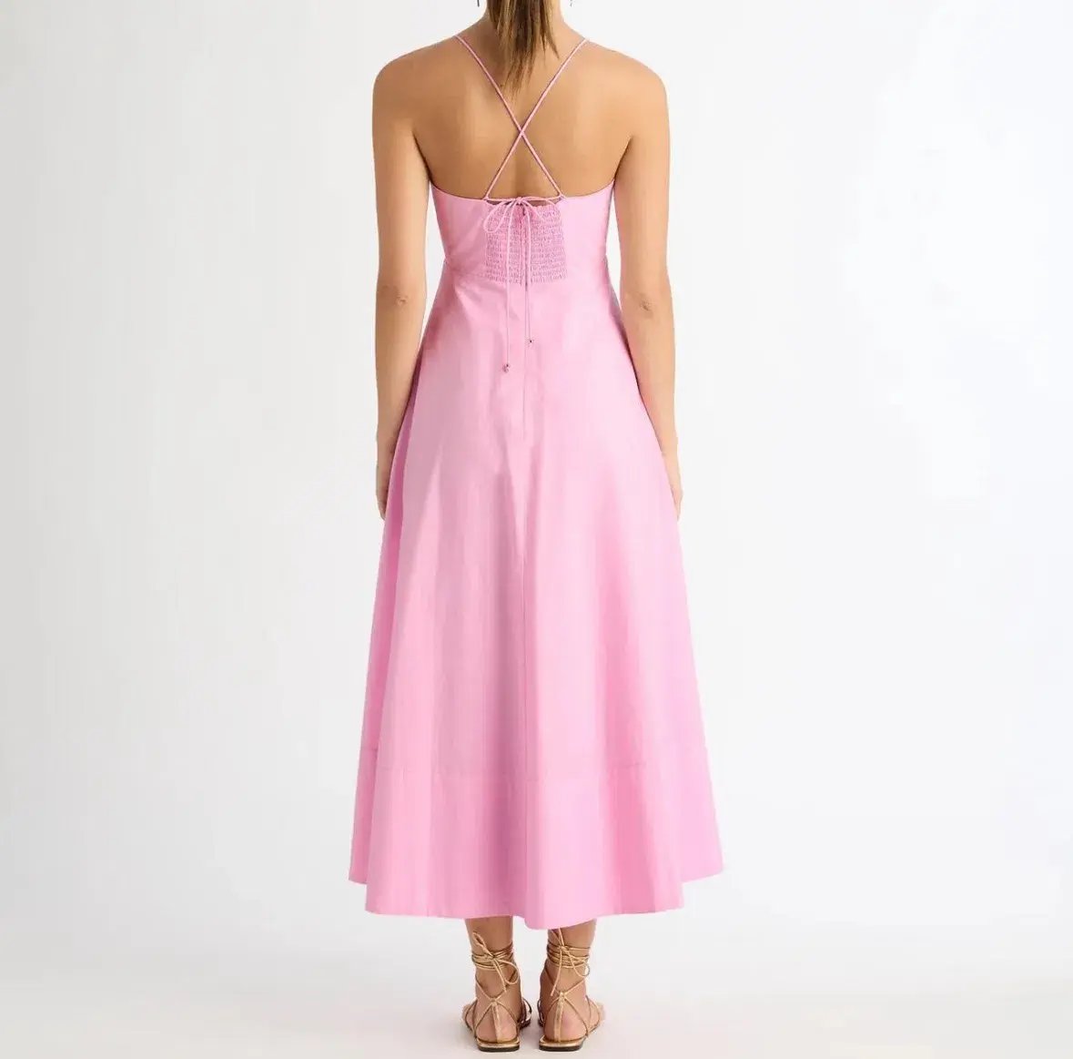 Sheike Isabel Midi Dress Pink Size 6 photo 2