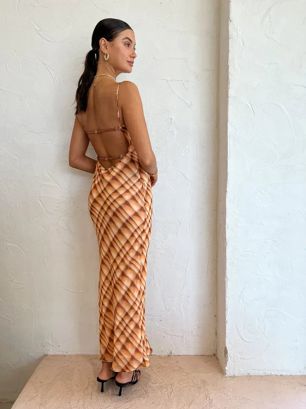 Bec & Bridge Soleil Slip Maxi Dress Orange Size 10 photo 5