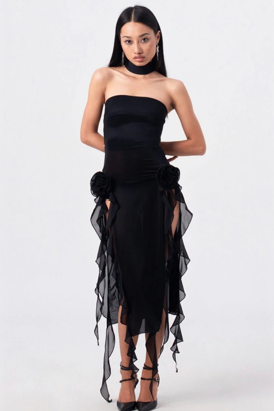 Fanci Club The Thieves Evening Dress - Black photo 3