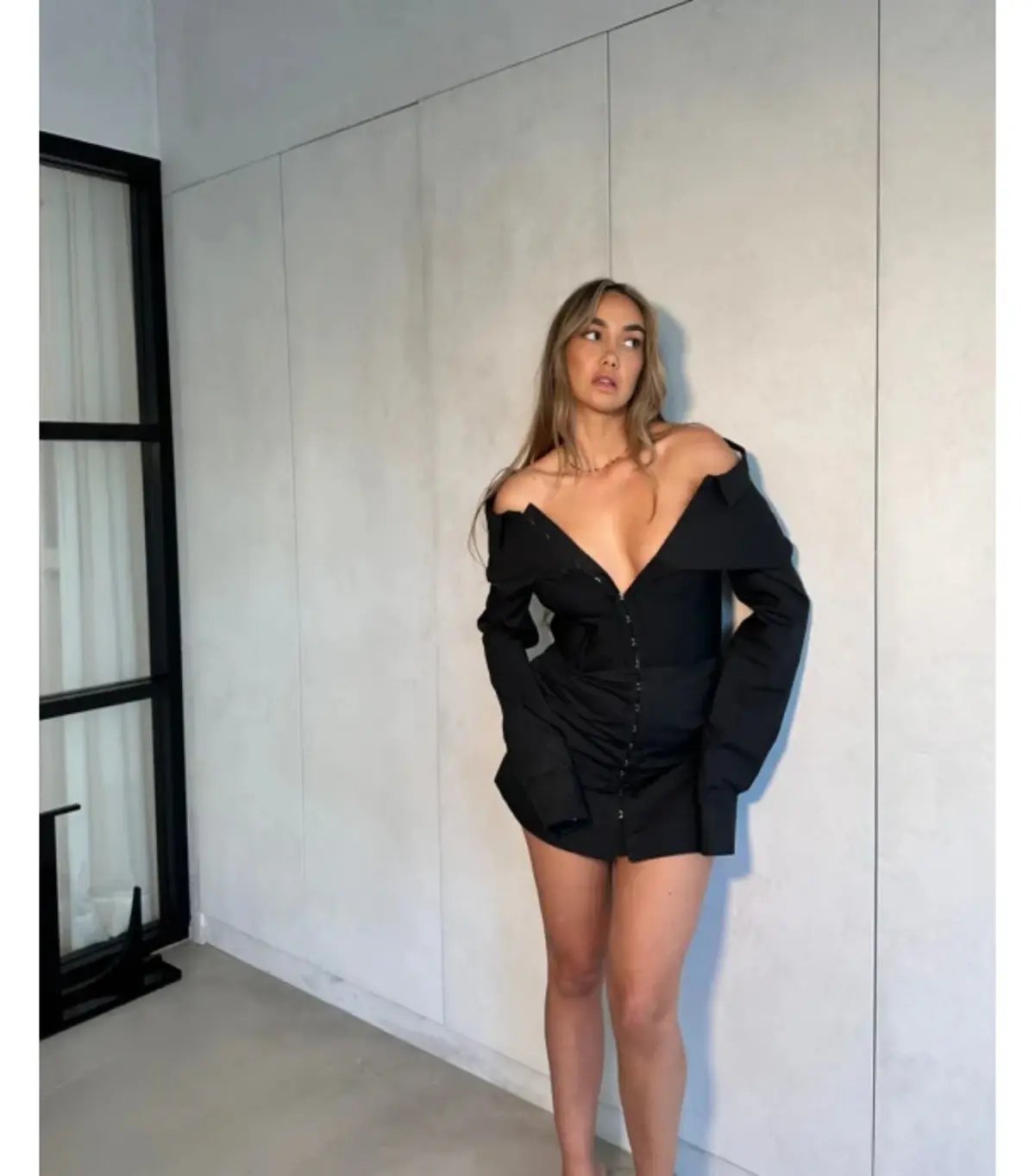 Dion Lee Hook Tube Shirt Mini Dress Black Size S / AU 8 photo 2