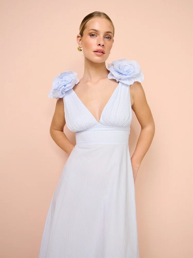 Aston Studio The Eliza Dress Ice Blue photo 4