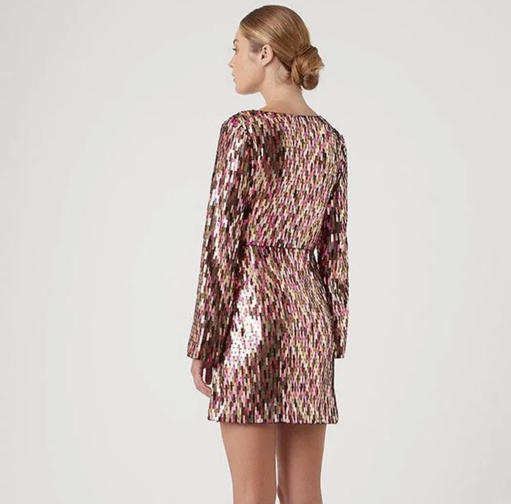 Rachel Gilbert Lilika Mini Dress Multi Size 5 / AU 16 photo 4