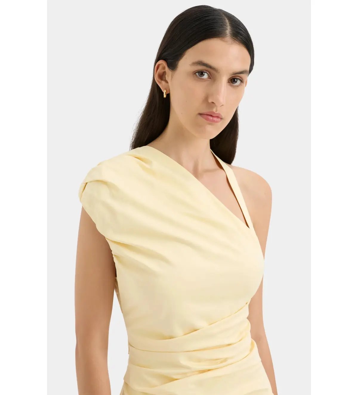 Sir the Label Azul Gathered Mini Dress in Butter Size 0 / AU 6 photo 3