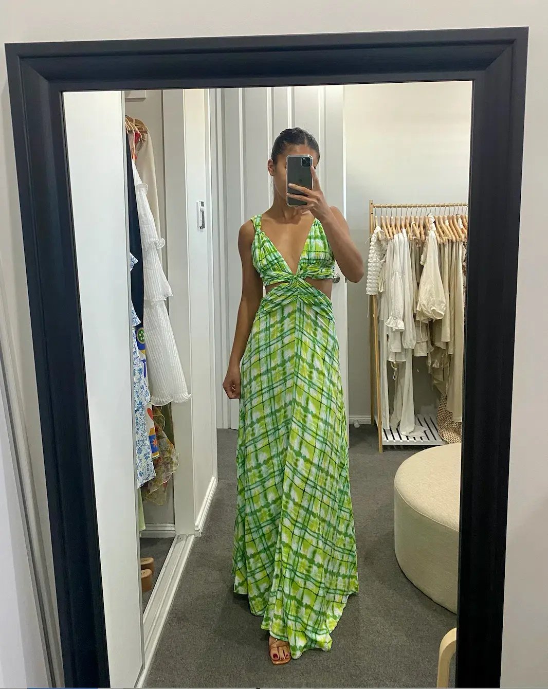 Le Salty Label Skylar Gown Green Size 6 photo 2