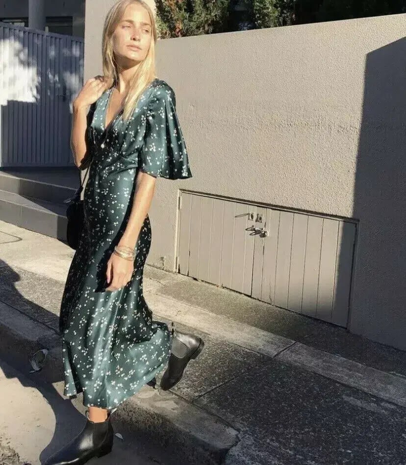 Bec & Bridge Jardin Midi dress Green Size 14 photo 6