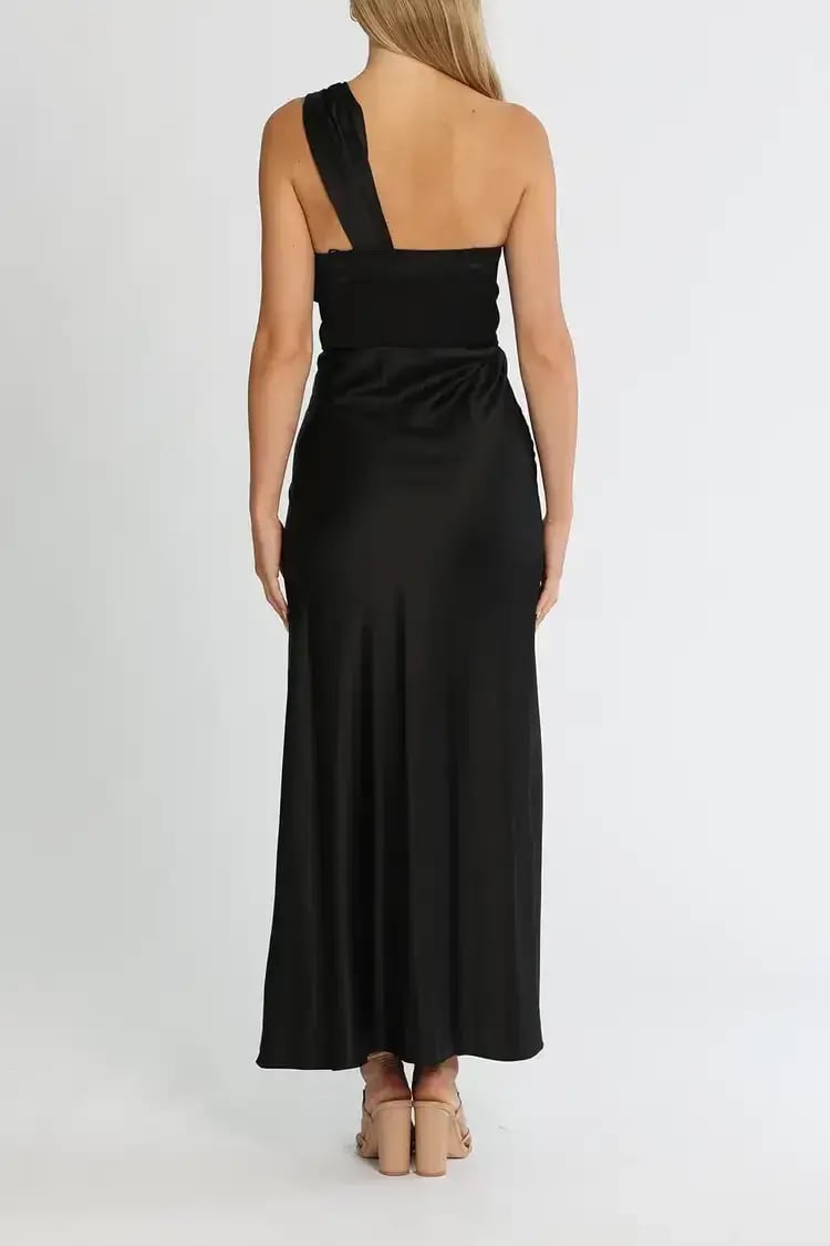 Significant Other Macy Midi Dress in Black Size 14 photo 3