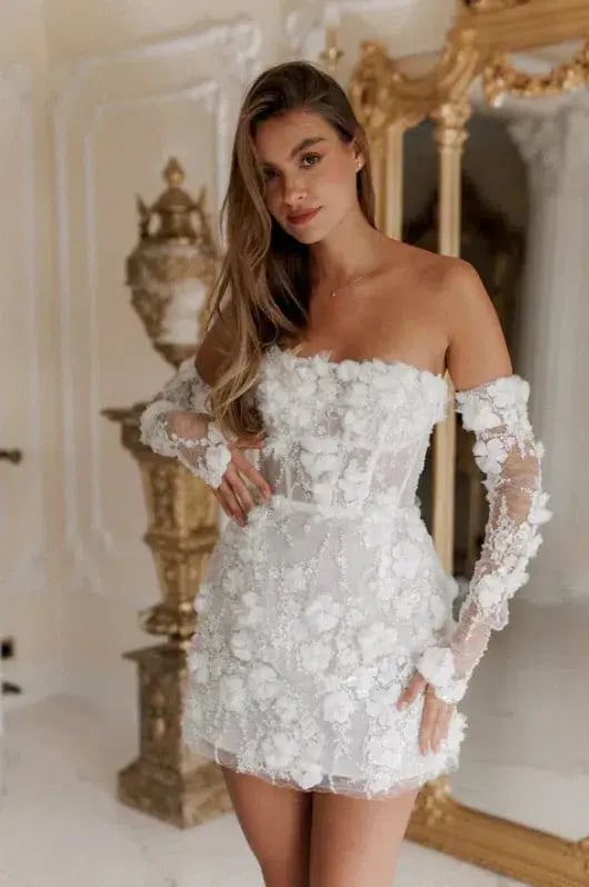 Rosie Etienne Isabelle Dress White Size 8 photo 5