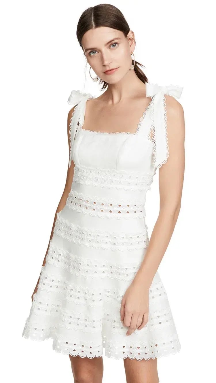 Zimmermann Kirra Tie-Up Dress White Size 3 photo 6