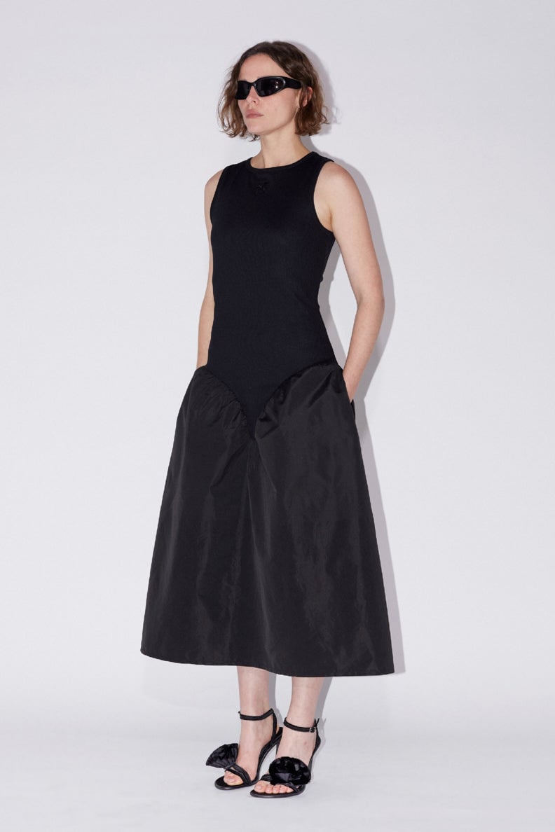 SAEMDI SPORTY PEPLUM DRESS - BLACK photo 2