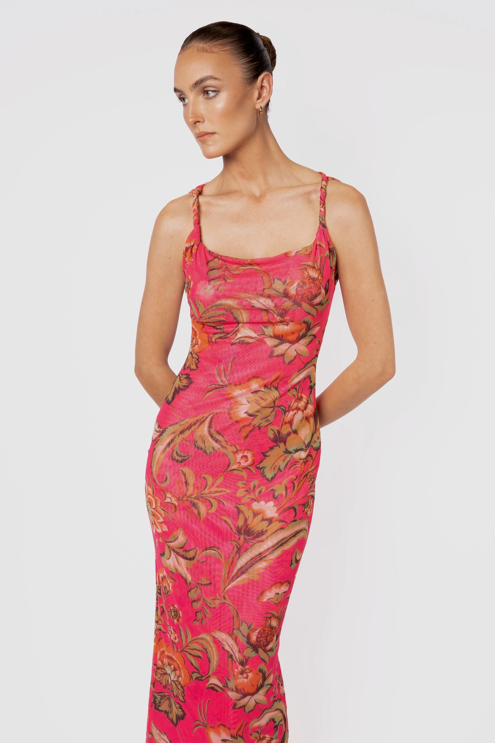 ONE FELL SWOOP TORTO TANK DRESS - PINK PARROT photo 5