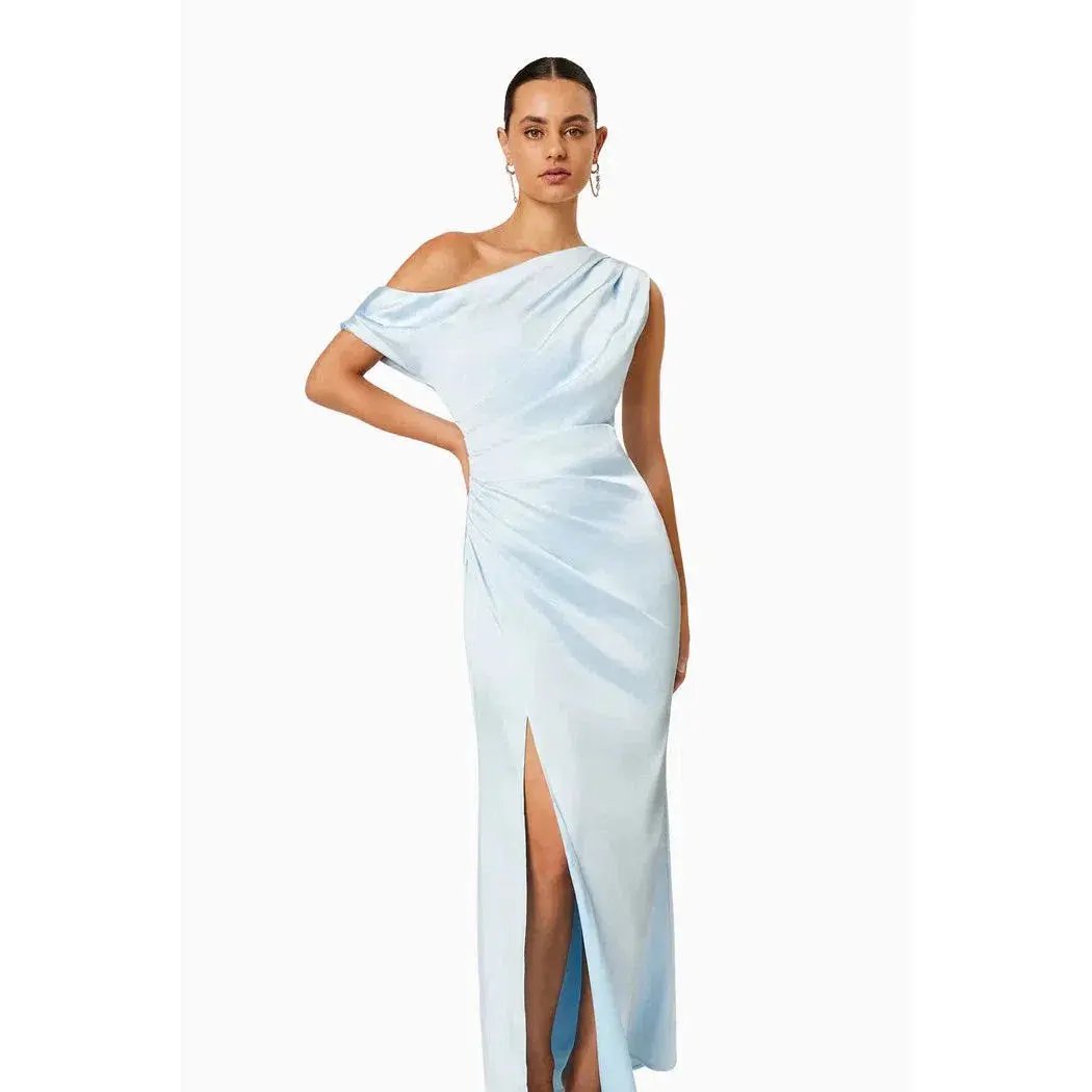 Elliatt Retreat Midi Dress Light Blue Size XXL / AU 16 photo 4