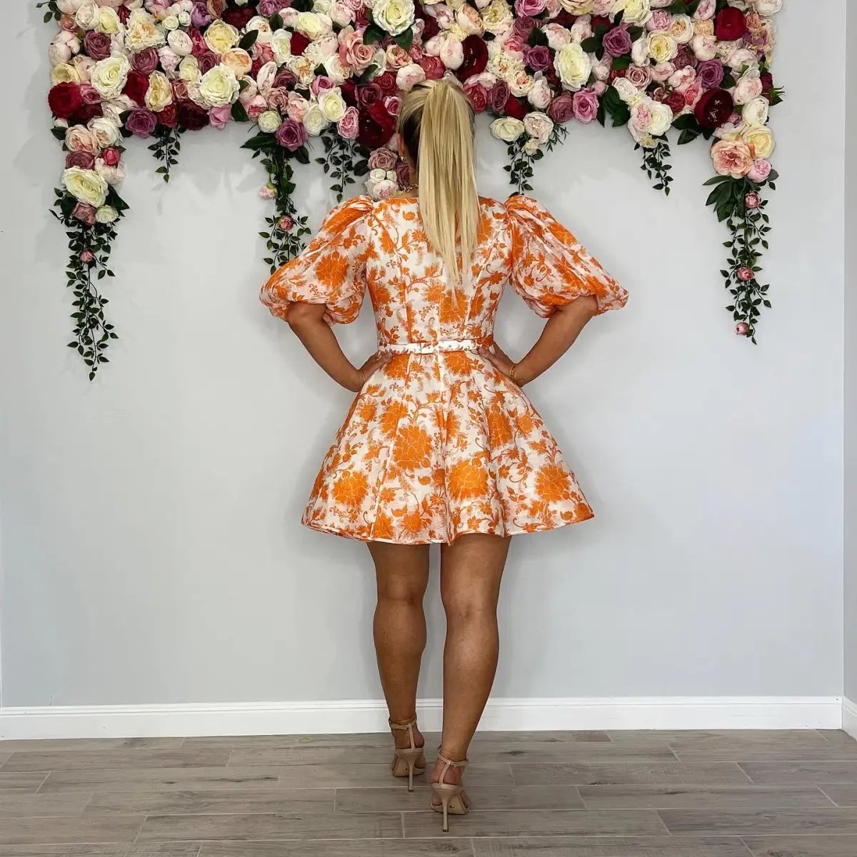 Zimmermann Postcard Puff Sleeve Mini Dress Floral Size 1 (10) photo 4