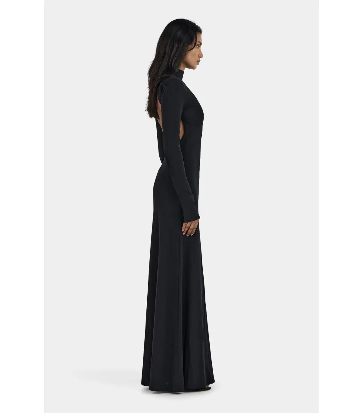 Hansen and Gretel Daphne Maxi Dress Black Size AU 10 photo 3