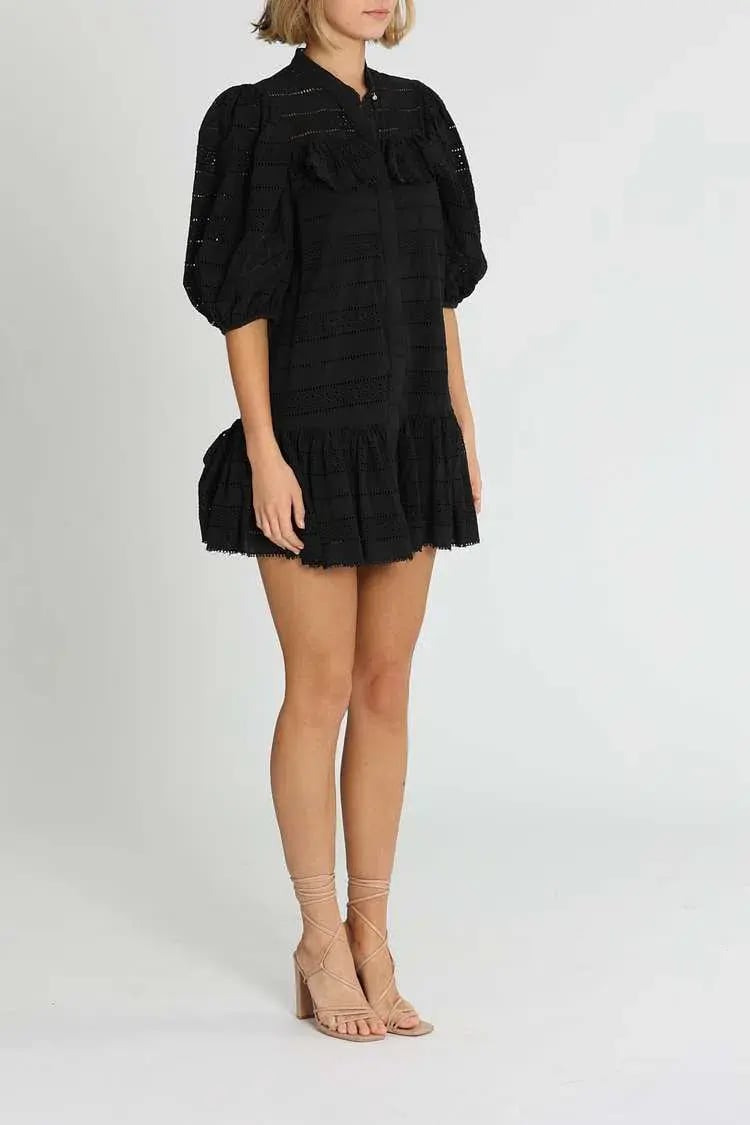 Acler Granville Dress Black Size 14 photo 2