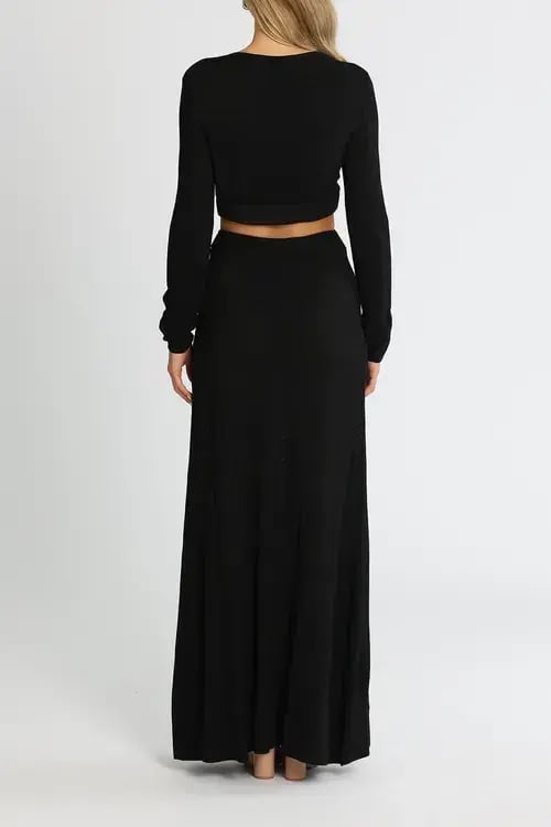 Camilla and Marc Alvar Knit Dress Black Size AU 12 photo 3