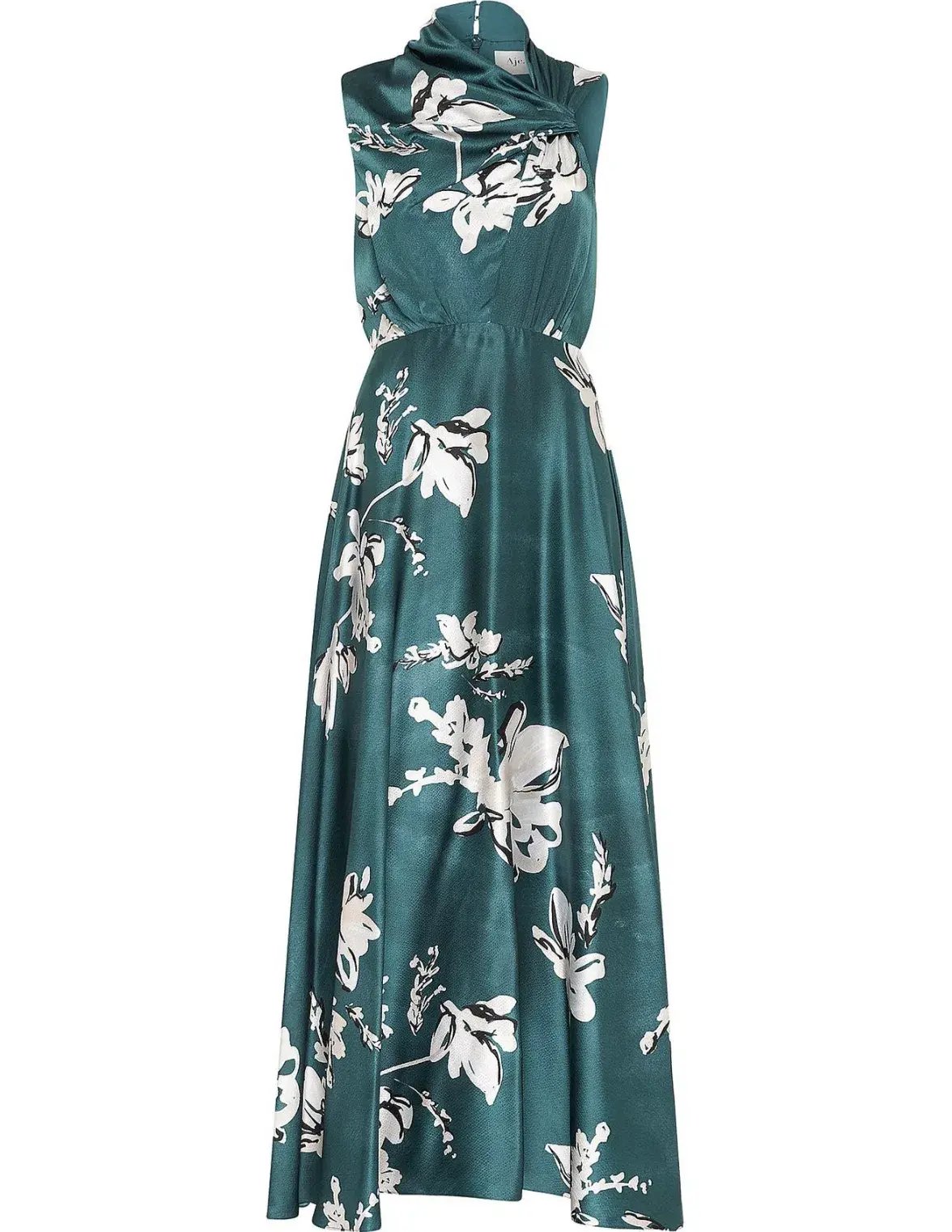 Aje Efflorescent Dress Green Print Size 8 photo 4