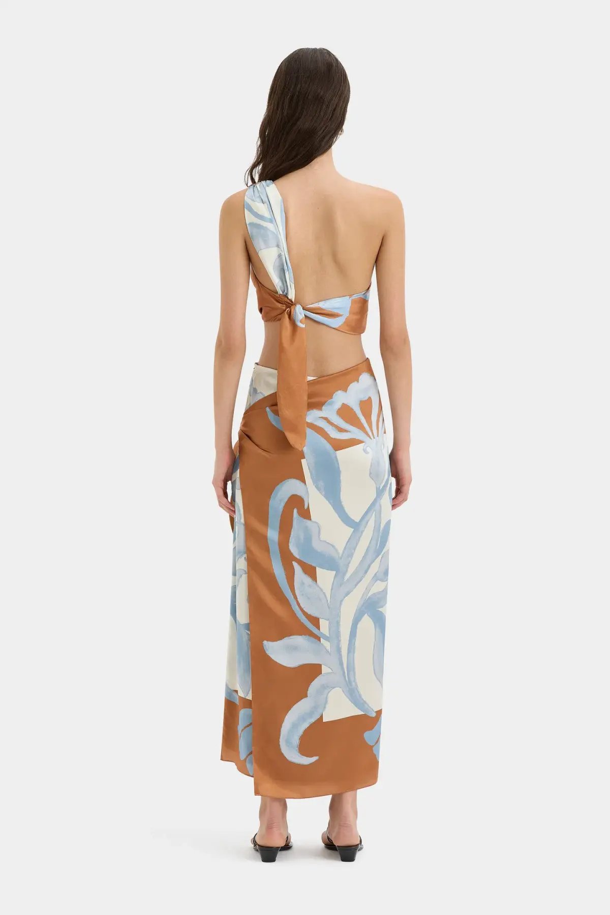 Sir The Label Sorrento Wrap Skirt And Scarf Top Set Sciapra Print  Size 10 photo 2