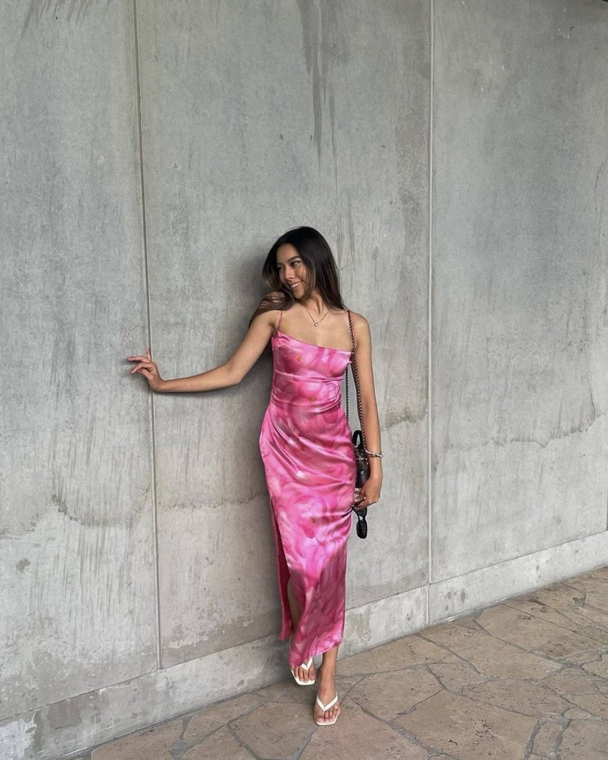 Mirror Palais S&M Dress in Pink Tulip photo 2
