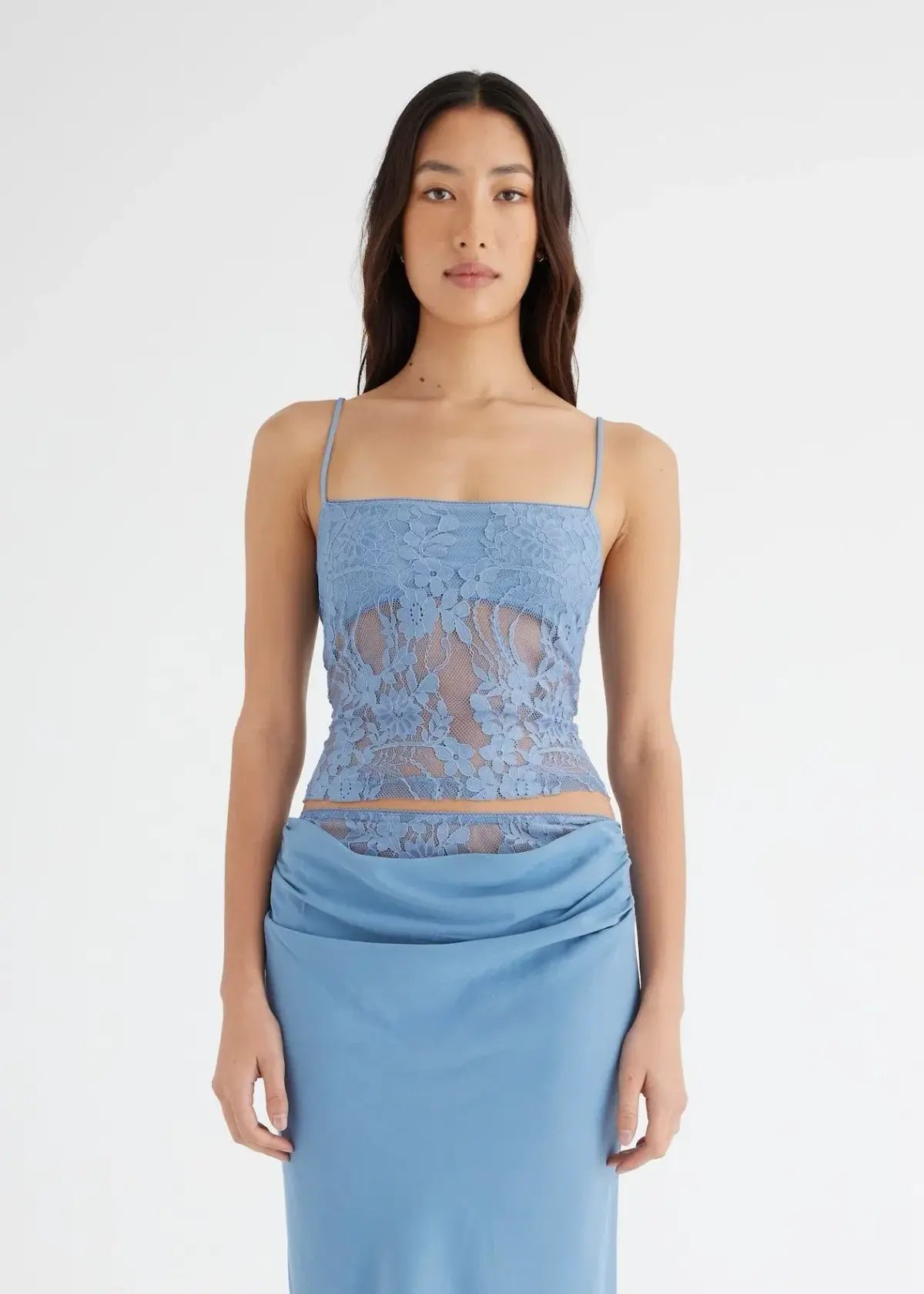 Benni Miko Cami Top and Skirt Set Storm Blue Size AU 10 photo 4