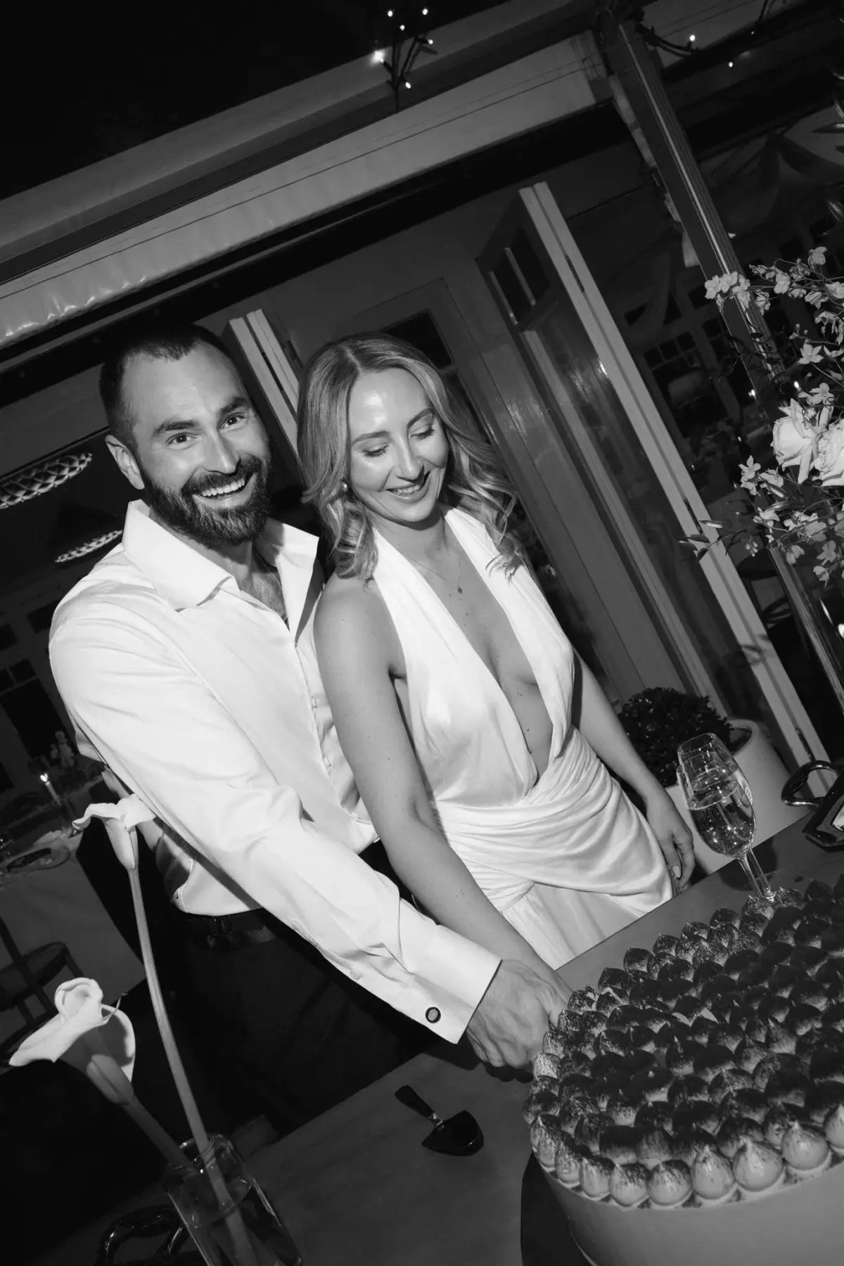 Courtney Zheng Selene Plunge Jersey Gown photo 2