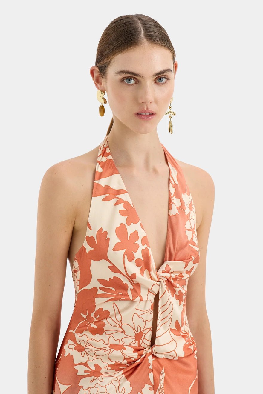 Sir The Label Como Twist Dress - Paradiso Print photo 4