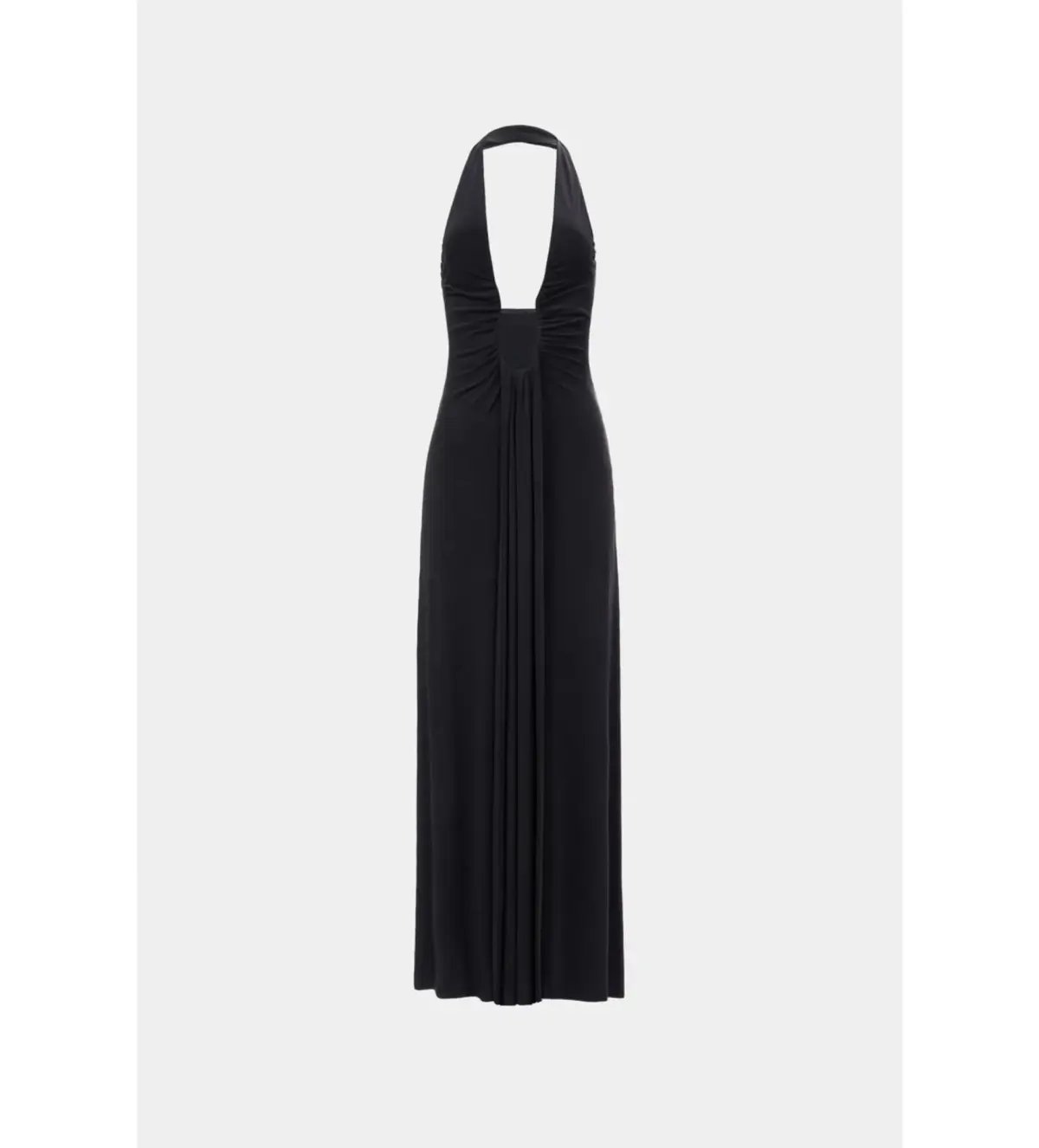 MISHA Jennifer Cupro Maxi Dress Black Size 8/S photo 5