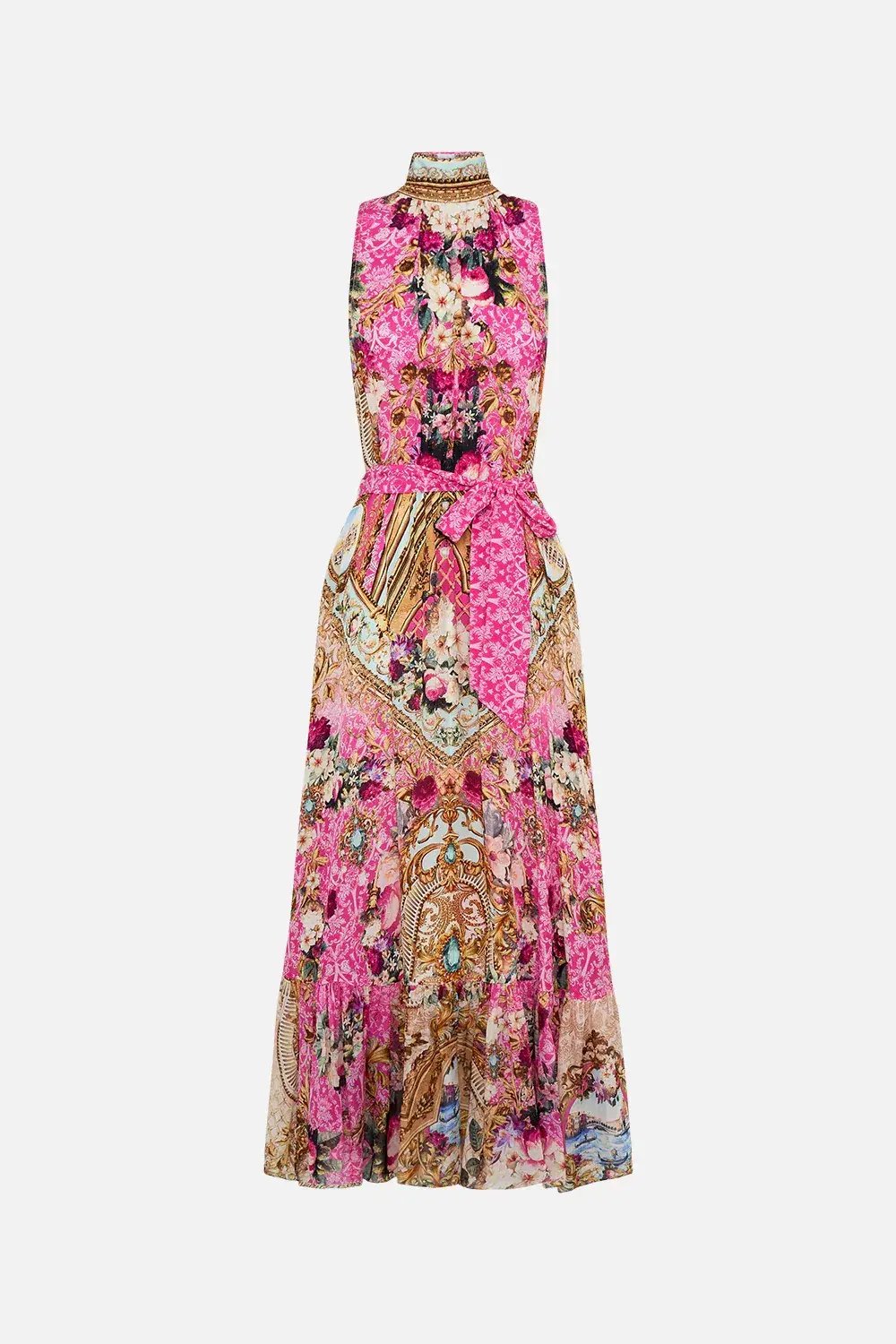 Camilla Necktie Midi Dress With Elasticated Waist Call Of The Canal Size XL / AU 16 photo 5