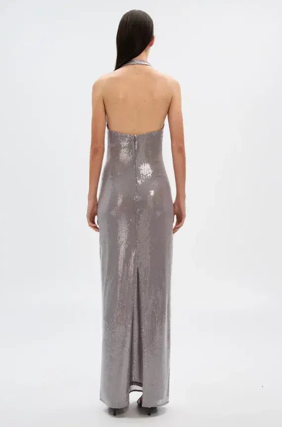 Misha Alusia Sequin Maxi Dress Size 8 photo 3