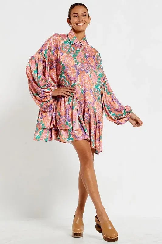 Bohemian Traders Winter Genoa Mini in Peony Floral Size AU 18 photo 2