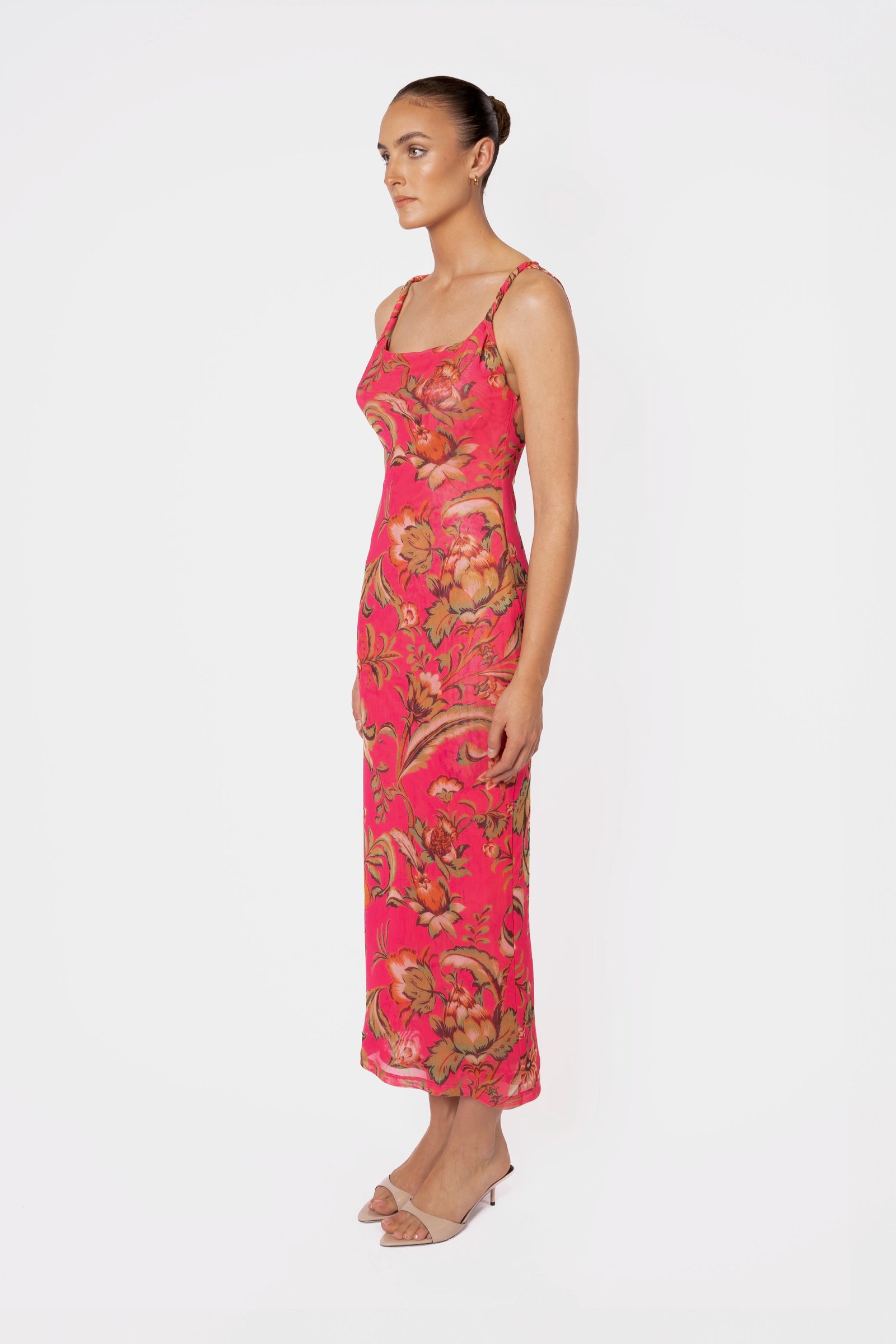 ONE FELL SWOOP TORTO TANK DRESS - PINK PARROT photo 9