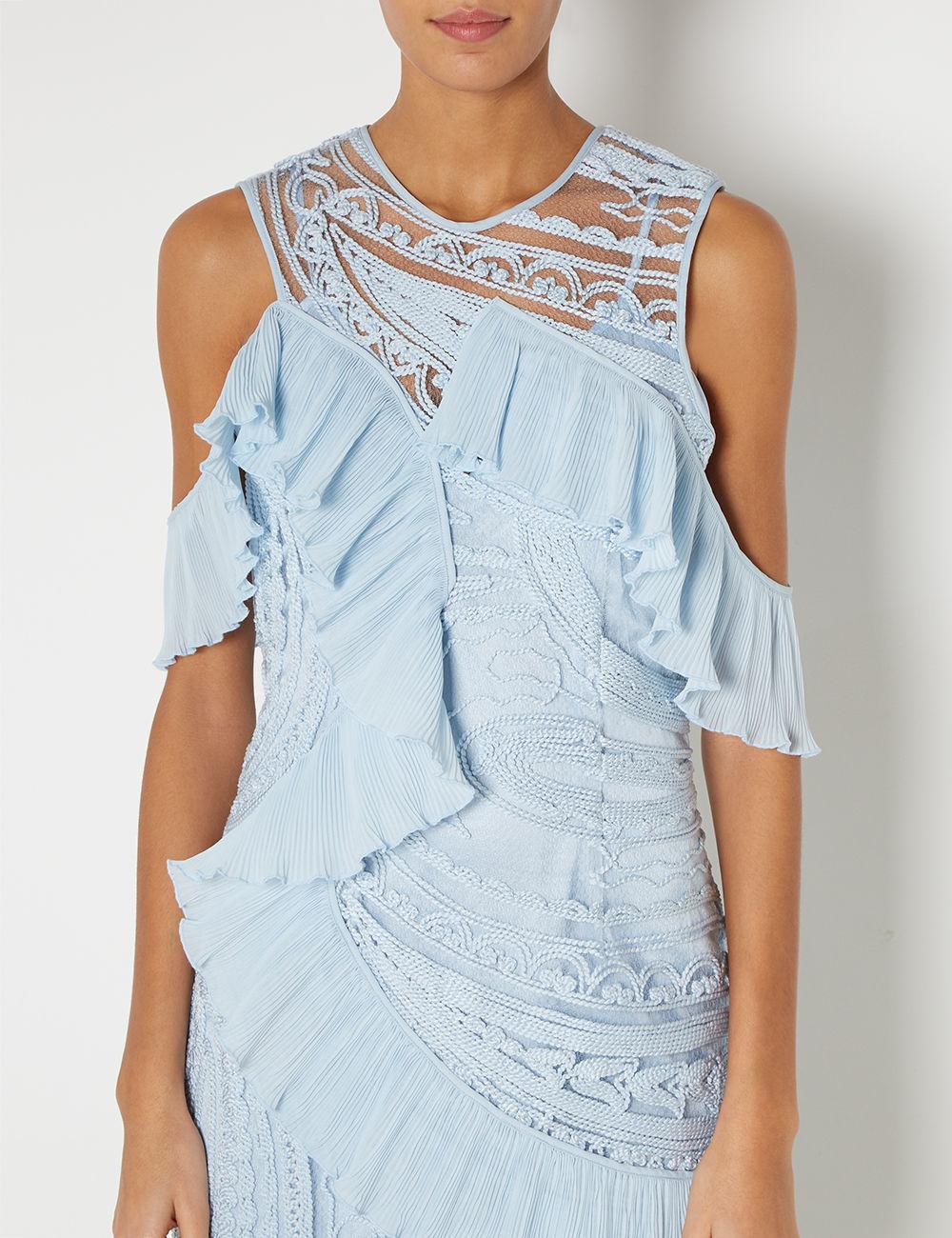 Alice McCall Love Me Like You Do Midi Dress in Ice Blue Size 4 photo 4