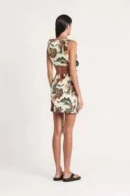 Sir the Label Ambroise Knot Mini Dress Print Size 0 photo 2