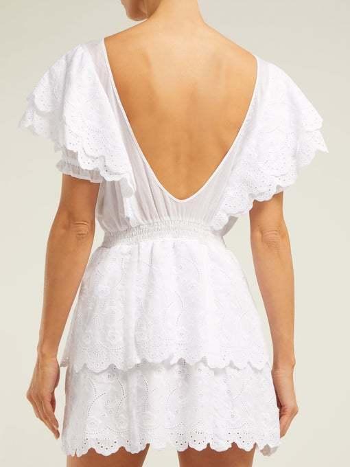 Sir The Label Gabriel Low Back Mini In White Size AU 8 photo 3