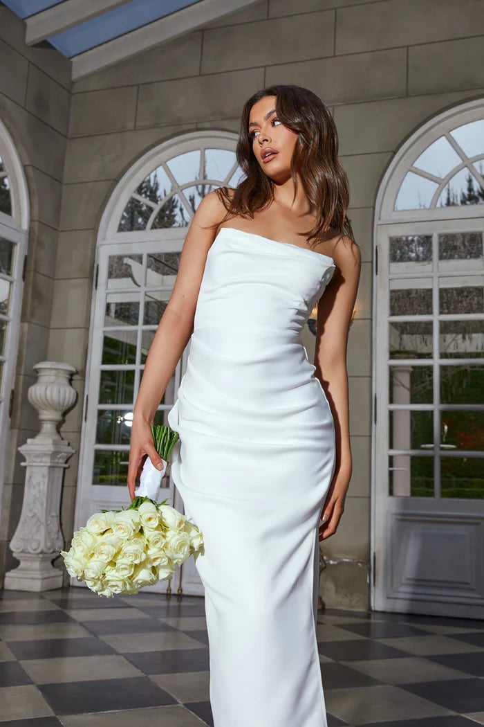 BIANCA & BRIDGETT EVELYN DRESS - WHITE photo 3
