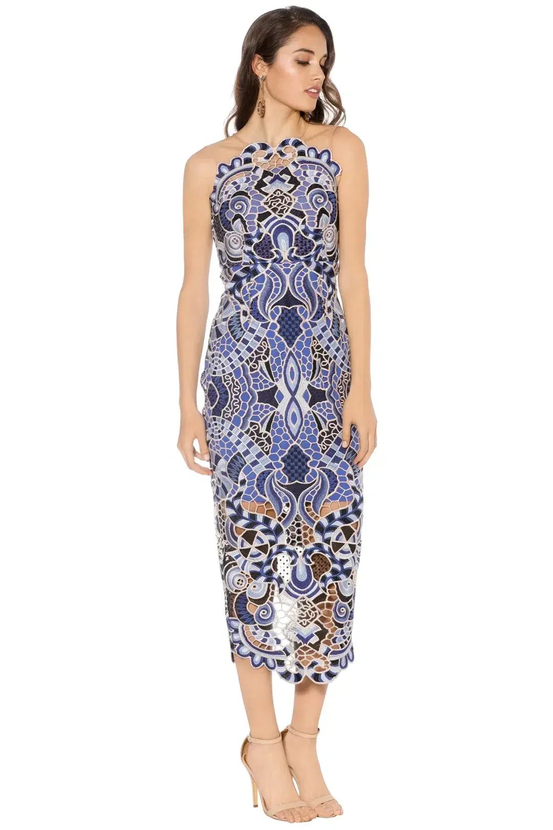 Thurley Blues Festival Dress Blue Size 10 photo 2