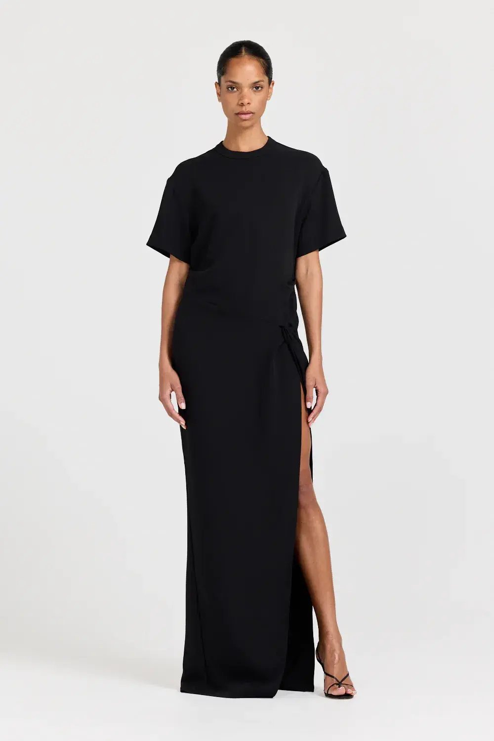 Henne Avila Dress Black Maxi Size 12 photo 2