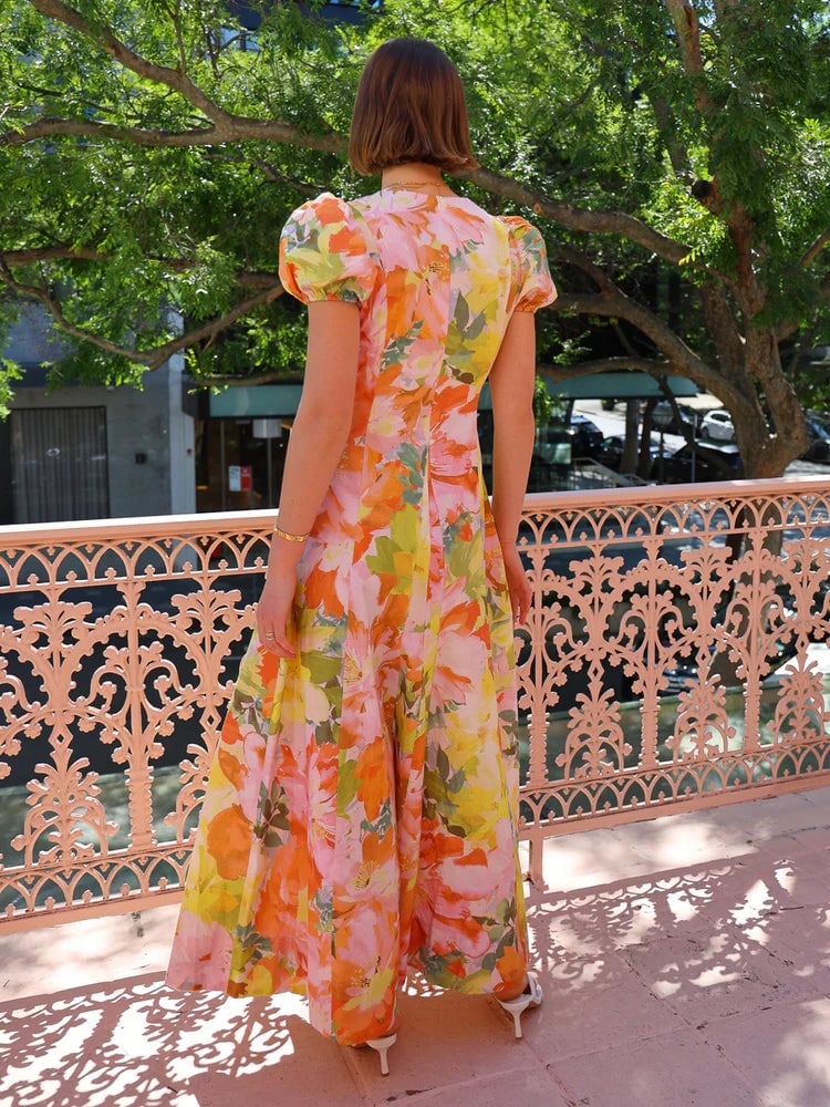 By Nicola - S/S Wavy Maxi Dress In Floral Confetti photo 2
