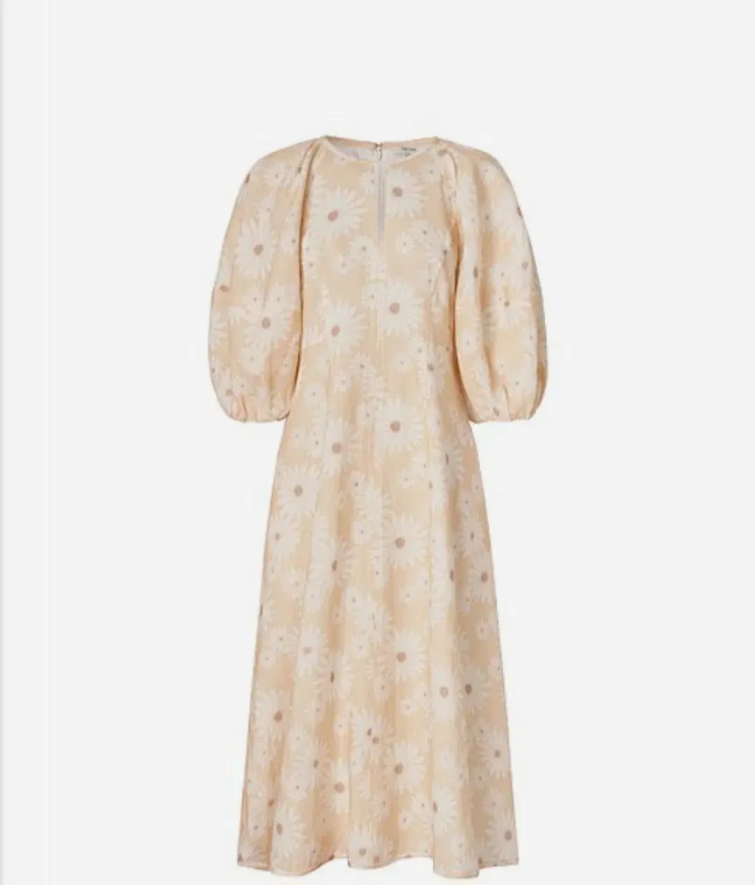Oroton Daisy Print Midi Dress Size AU 12 photo 2