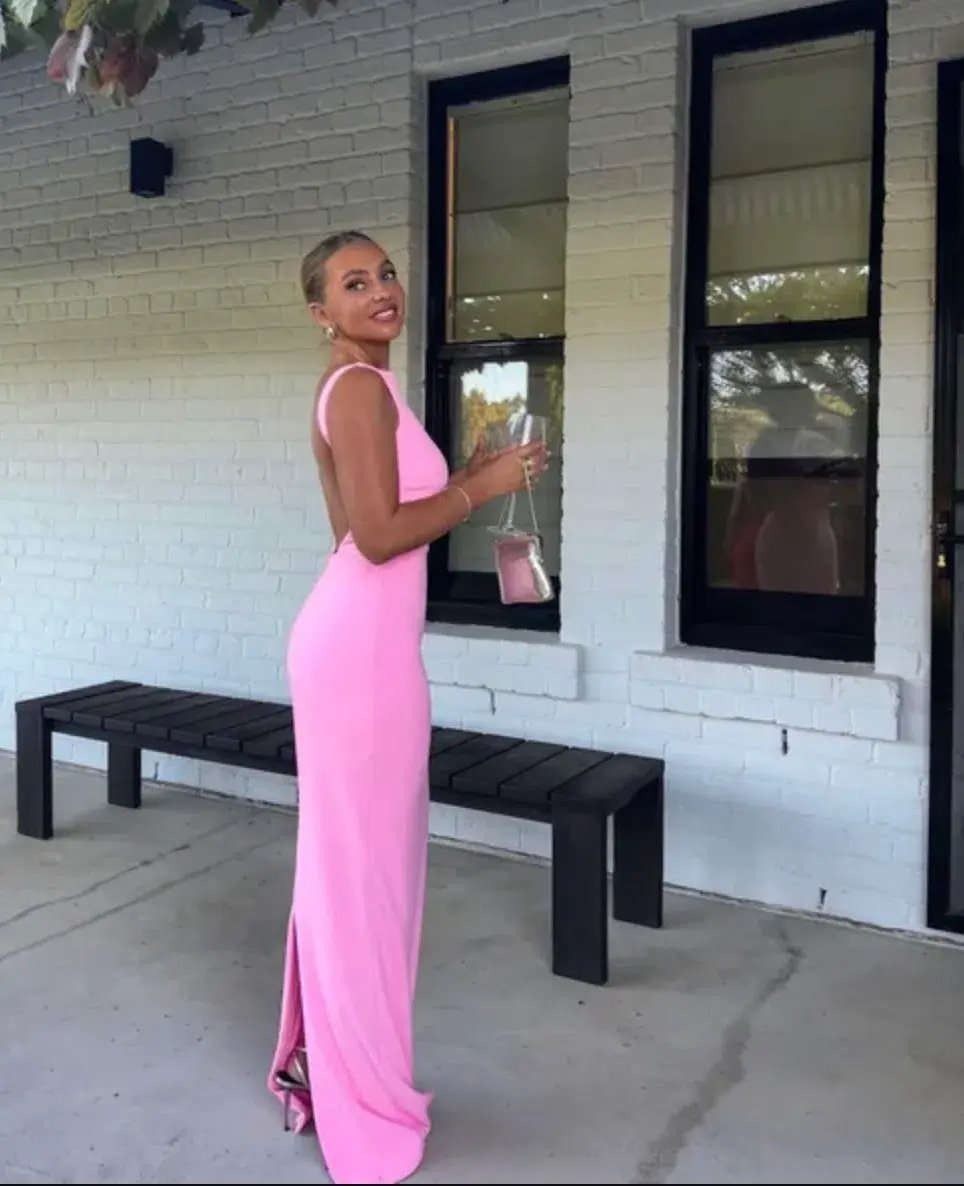Effie Kats Verona Gown Pink Size 10 photo 2