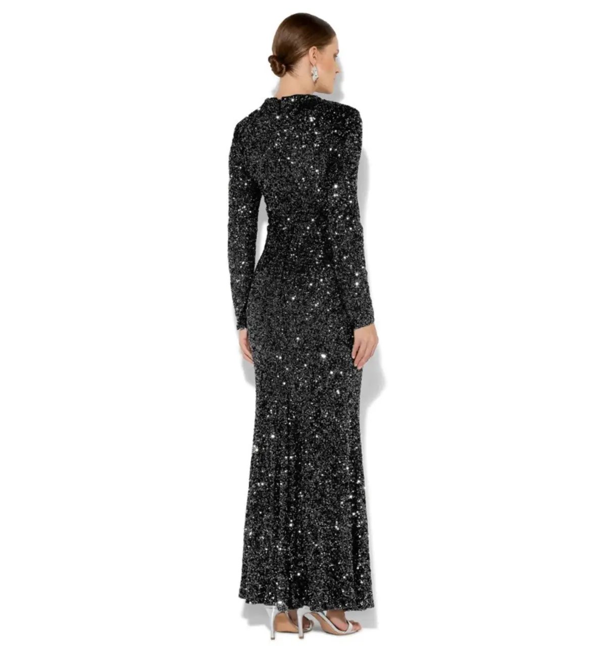 Montique Rapture Sequin Gown Black Size 14/L photo 3