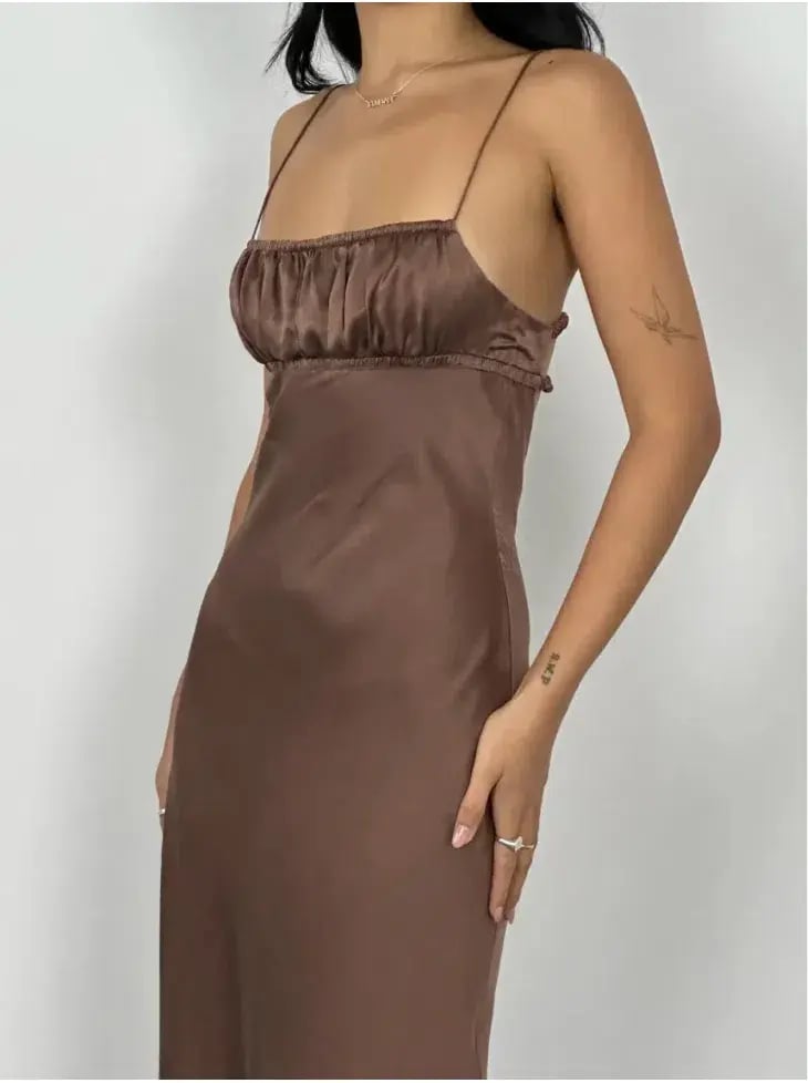 Bec & Bridge Amber Maxi Dress Brown Size 6 photo 5